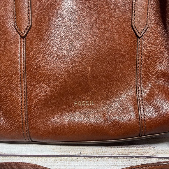 Fossil “Sara” Satchel Handbag Purse Leather - Picture 4 of 13